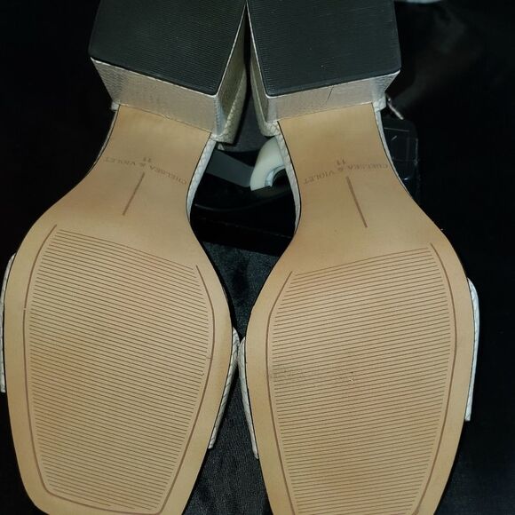 TARA SQUARE TOE SNAKE EMBOSSED BLOCK HEEL SANDAL - Picture 14 of 15